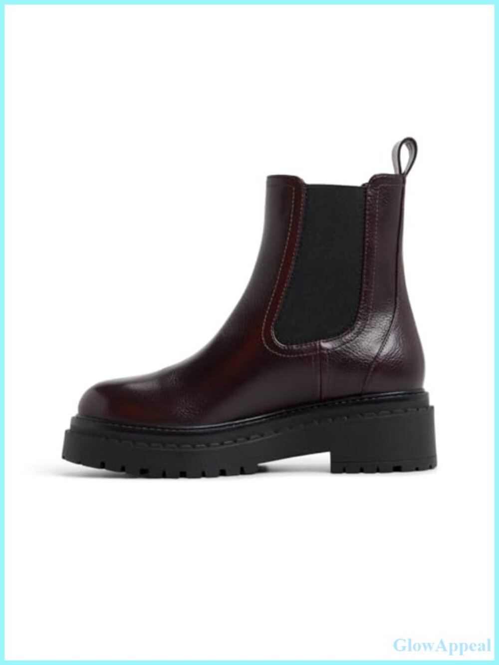 Synthetic Almond Toe Chelsea Ankle Booties Slip-On Flat Heel